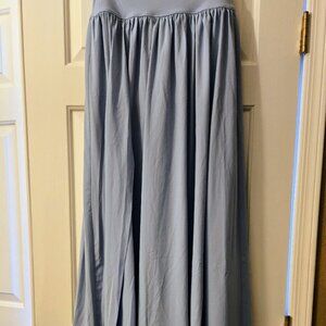 HALARA Light Blue Asymmetrical Skirt